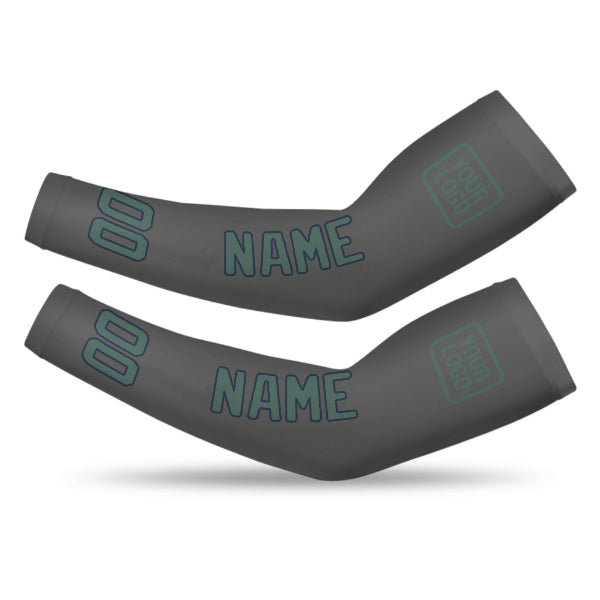 Custom Dark Grey Blue Green Arm Sleeve