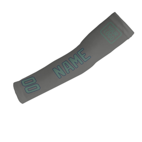 Custom Dark Grey Blue Green Arm Sleeve