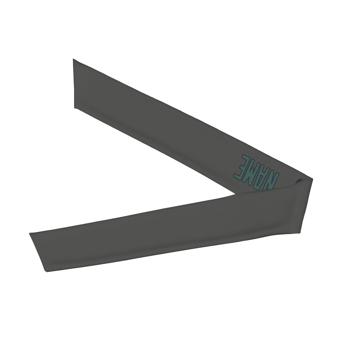 Custom Dark Grey Blue Green Headband