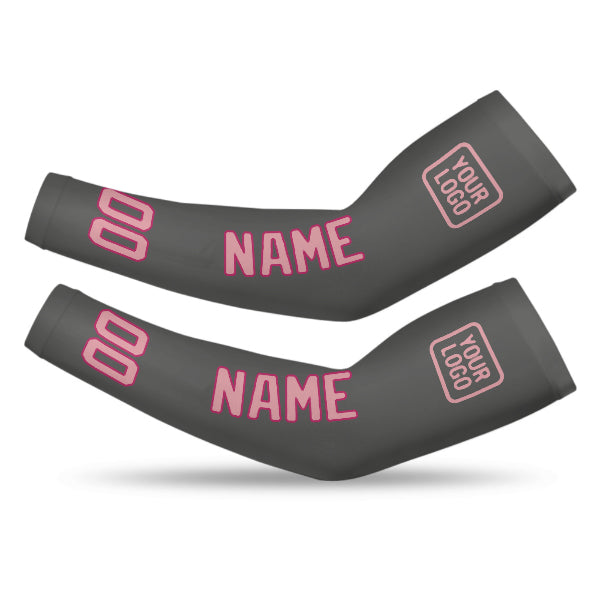 Custom Dark Grey Light Pink Arm Sleeve