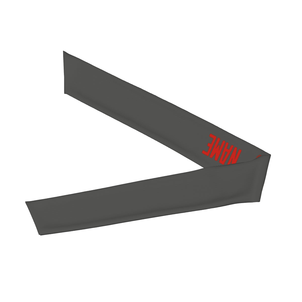 Custom Dark Grey Orange Red Headband