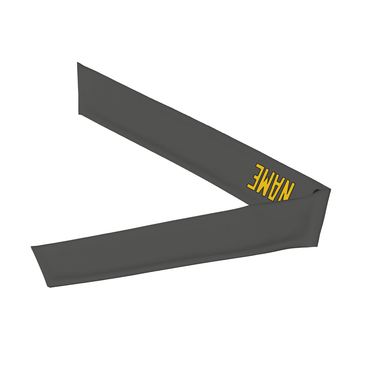 Custom Dark Grey Gold Headband