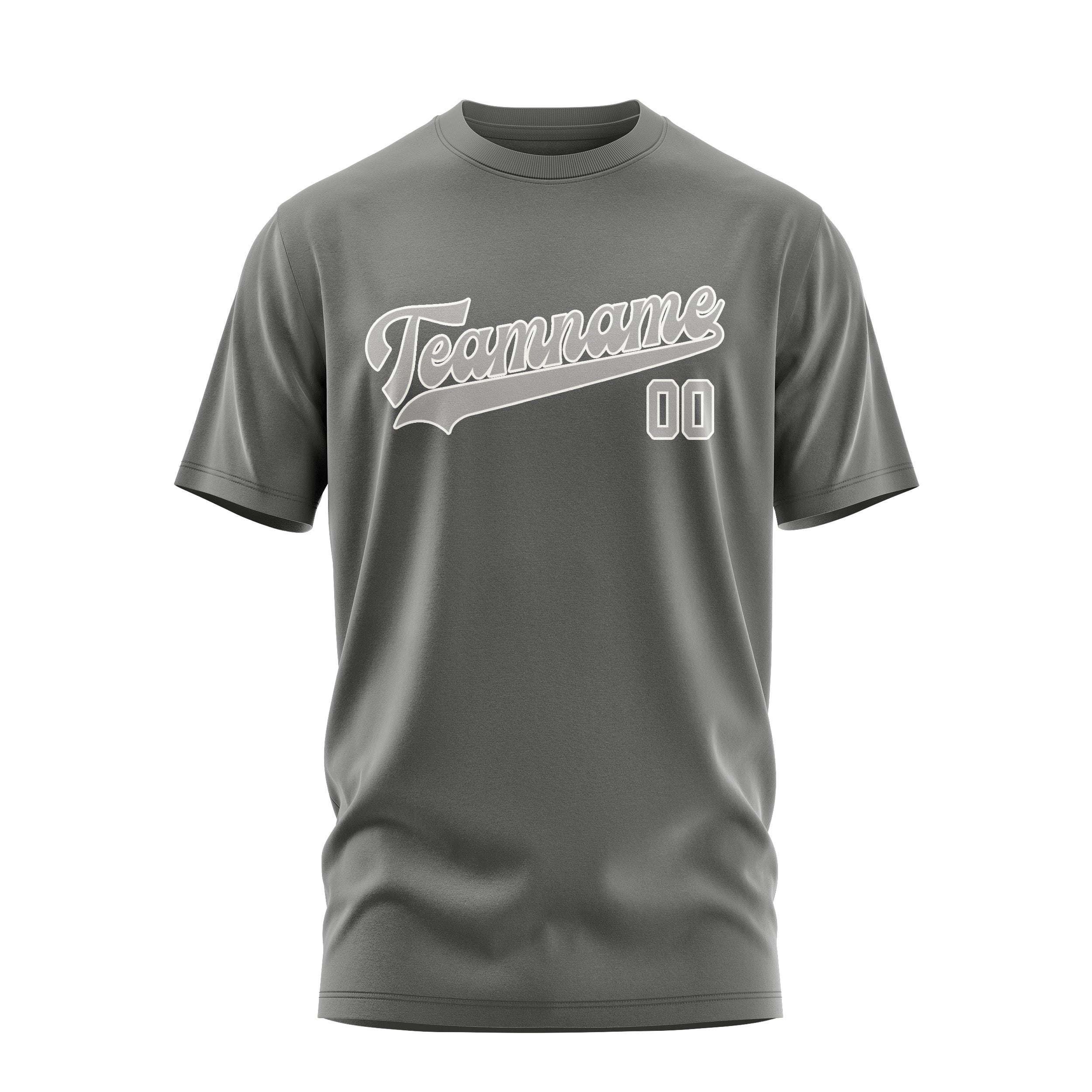 Custom Dark Grey Gray T-Shirt