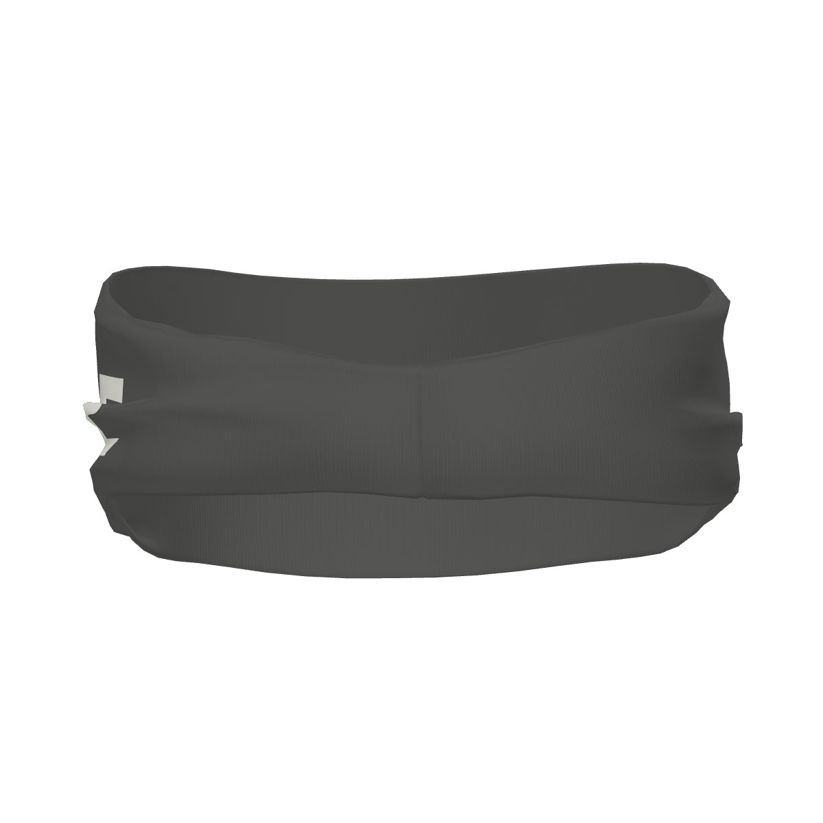 Custom Dark Grey White Sports headband