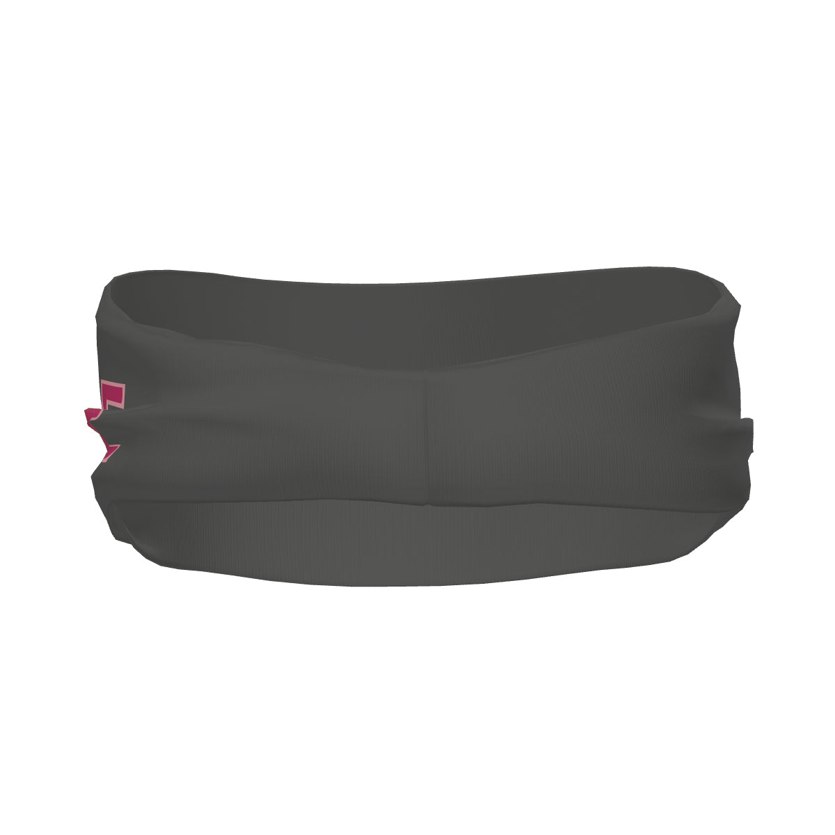 Custom Dark Grey Pink Sports headband