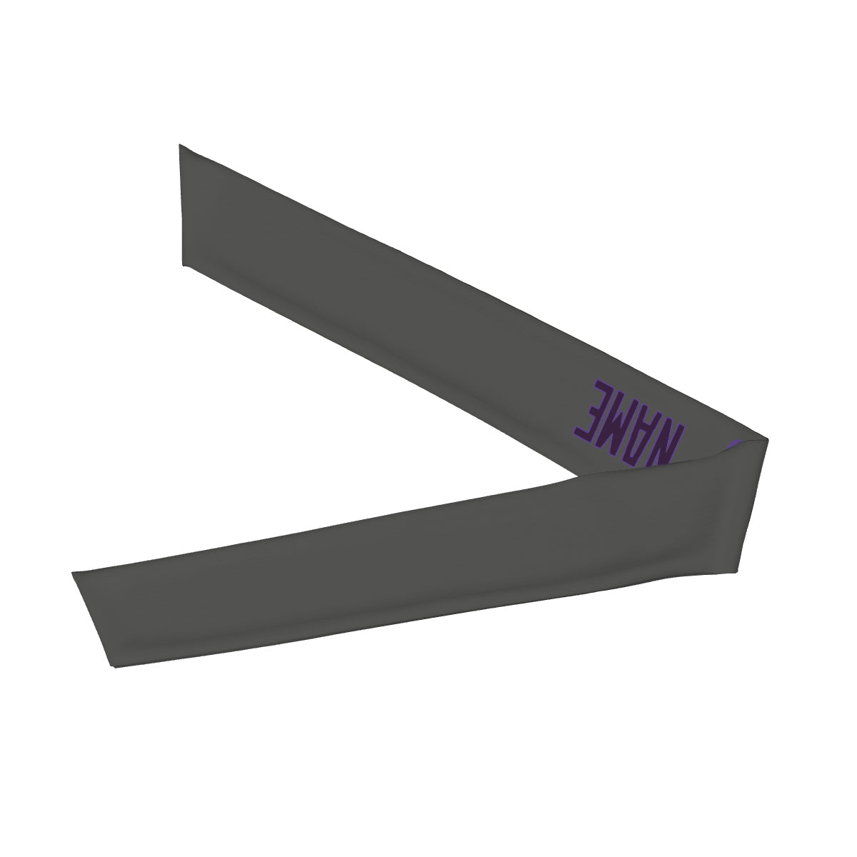 Custom Dark Grey Purple Headband