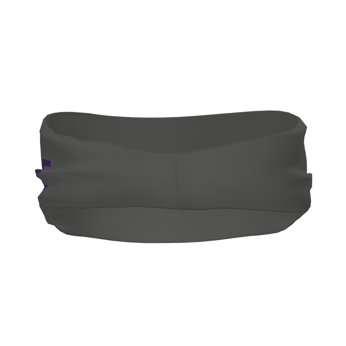 Custom Dark Grey Purple Sports headband