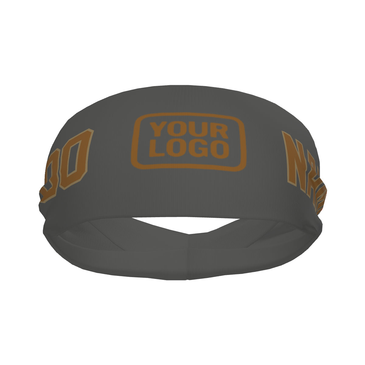 Custom Dark Grey Khaki Sports headband
