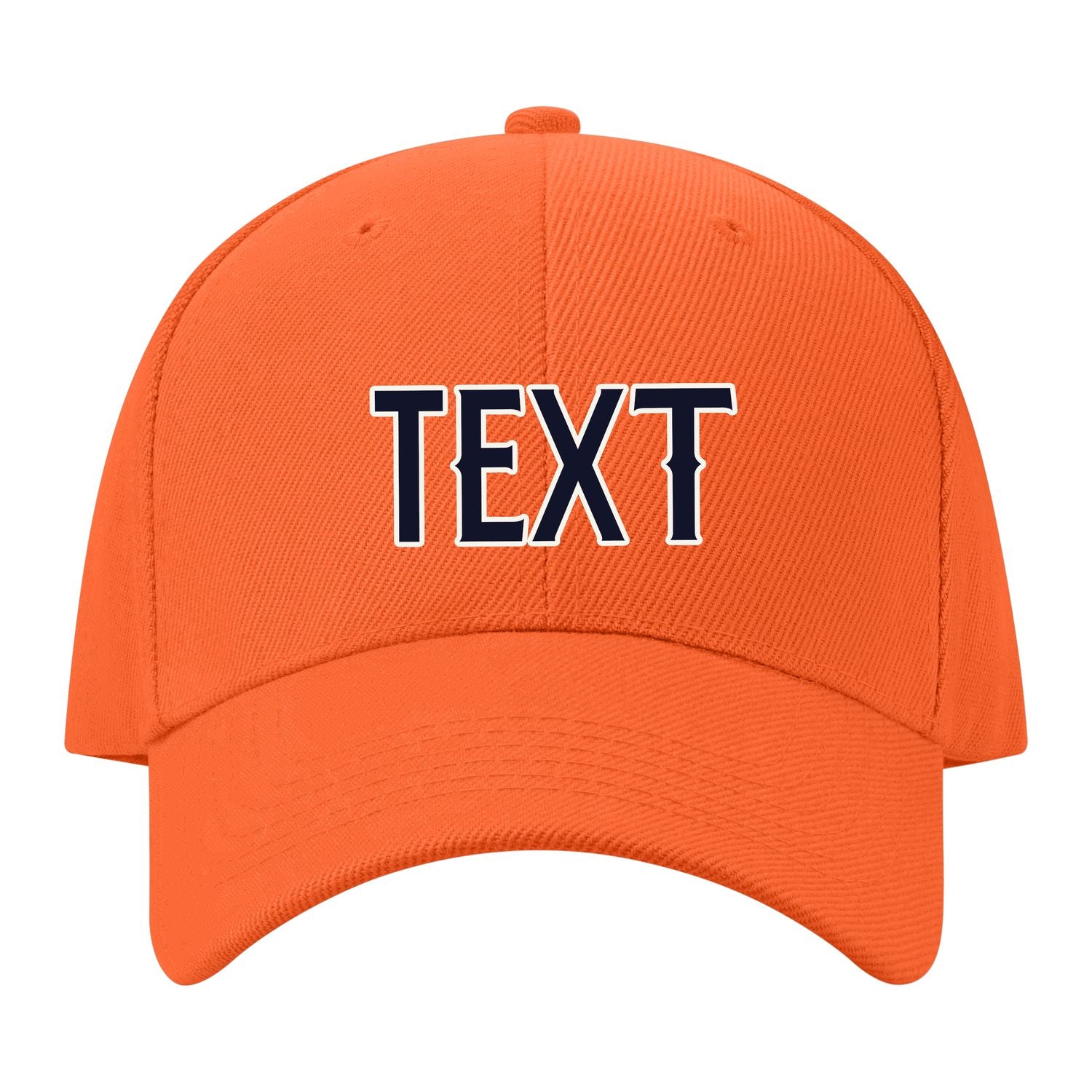 Custom Orange Pale Peach Hat 20B21811