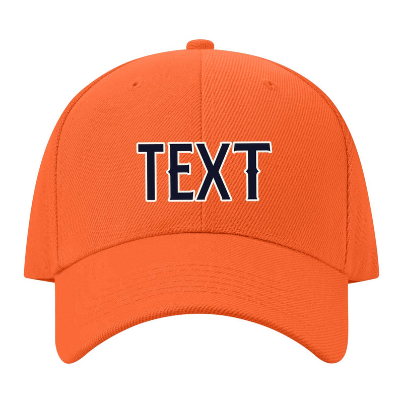Custom Orange Pale Peach Hat 20B21811