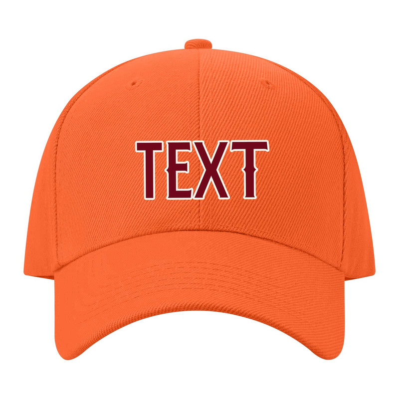 Custom Orange Khaki Hat 20B21815