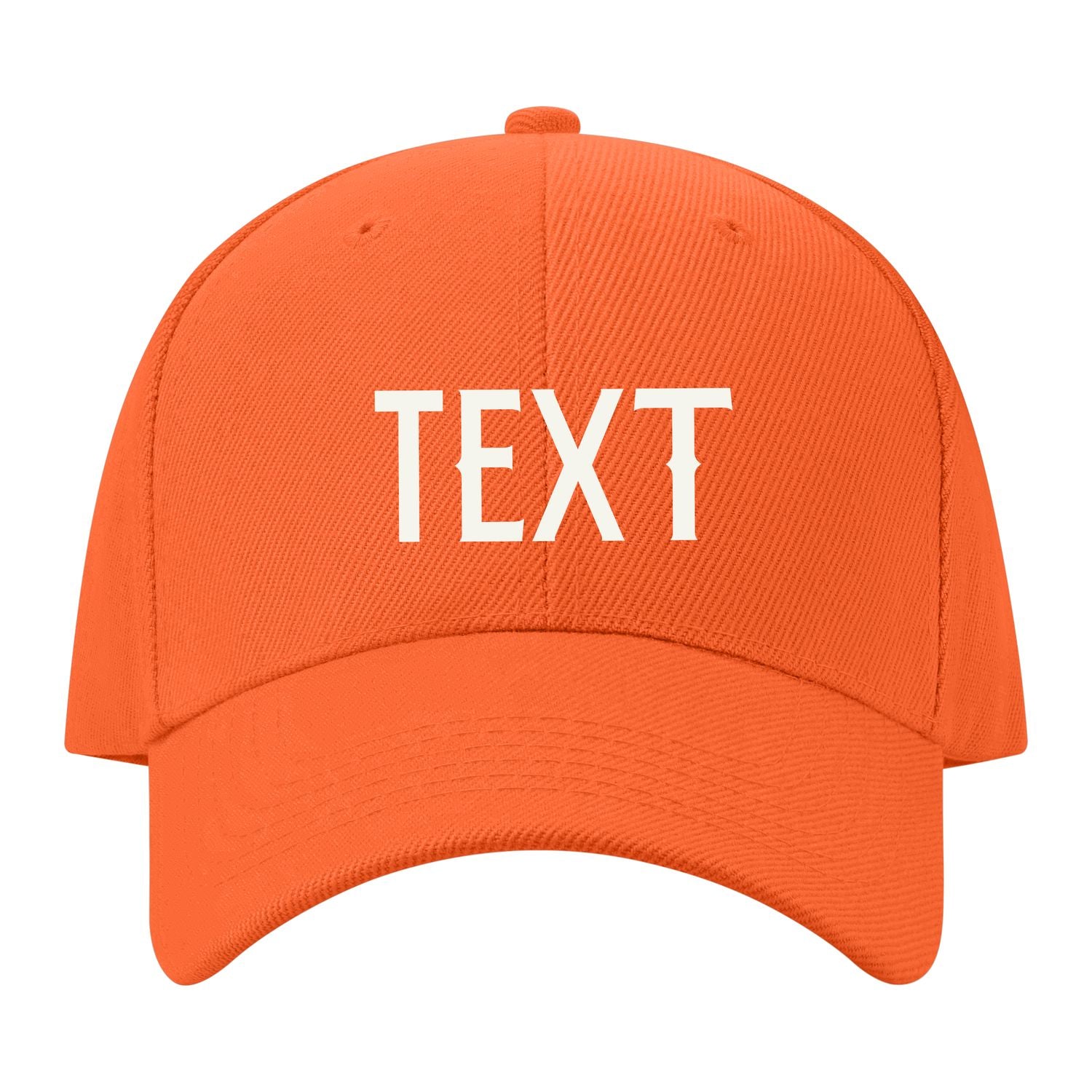 Custom Orange Pale Ice Blue Hat 20B21818