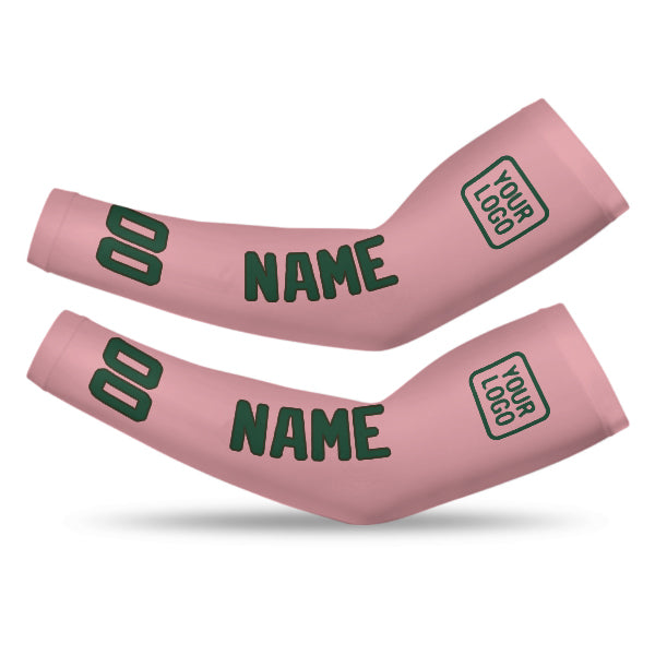 Custom Light Pink Green Arm Sleeve