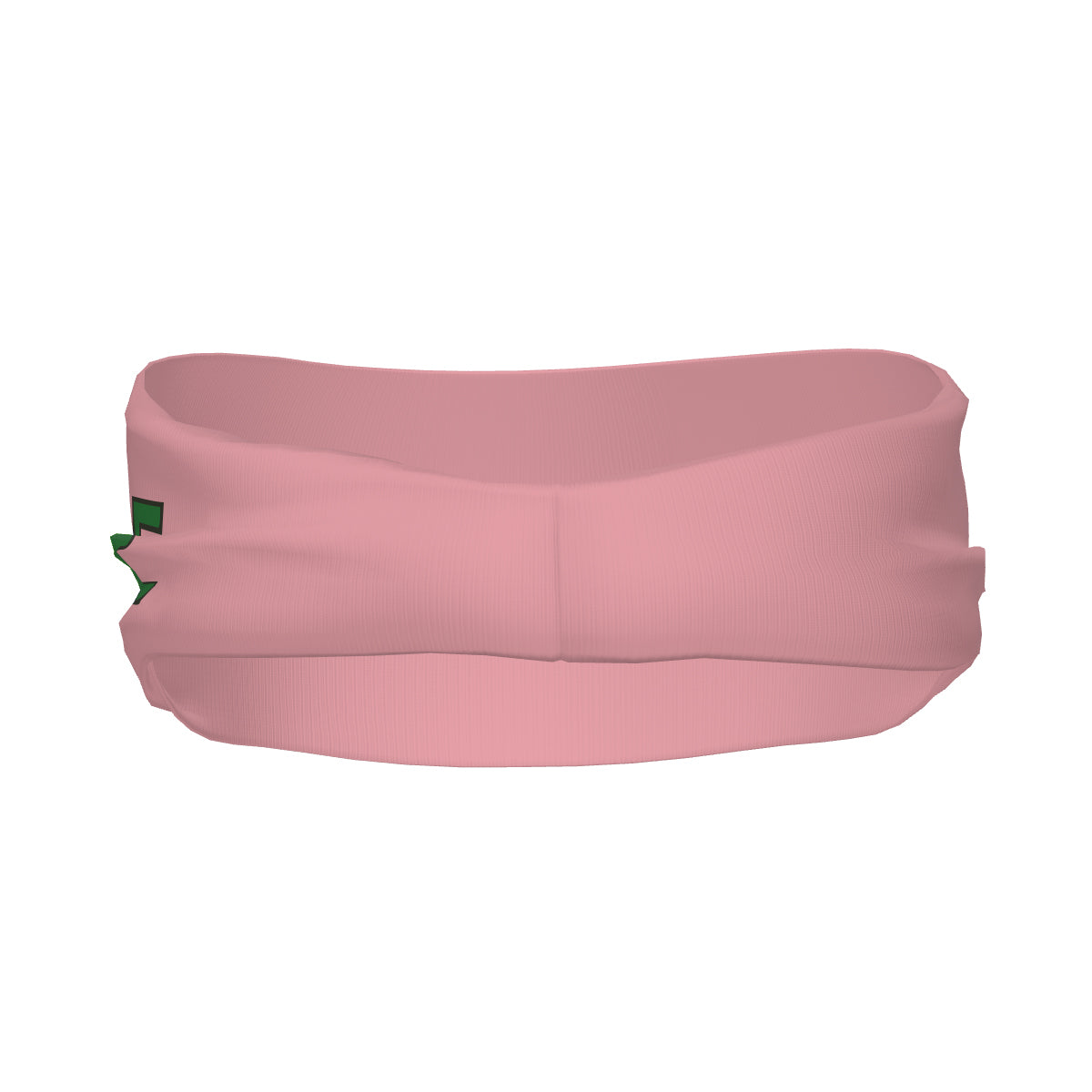 Custom Light Pink Emerald Green Sports headband