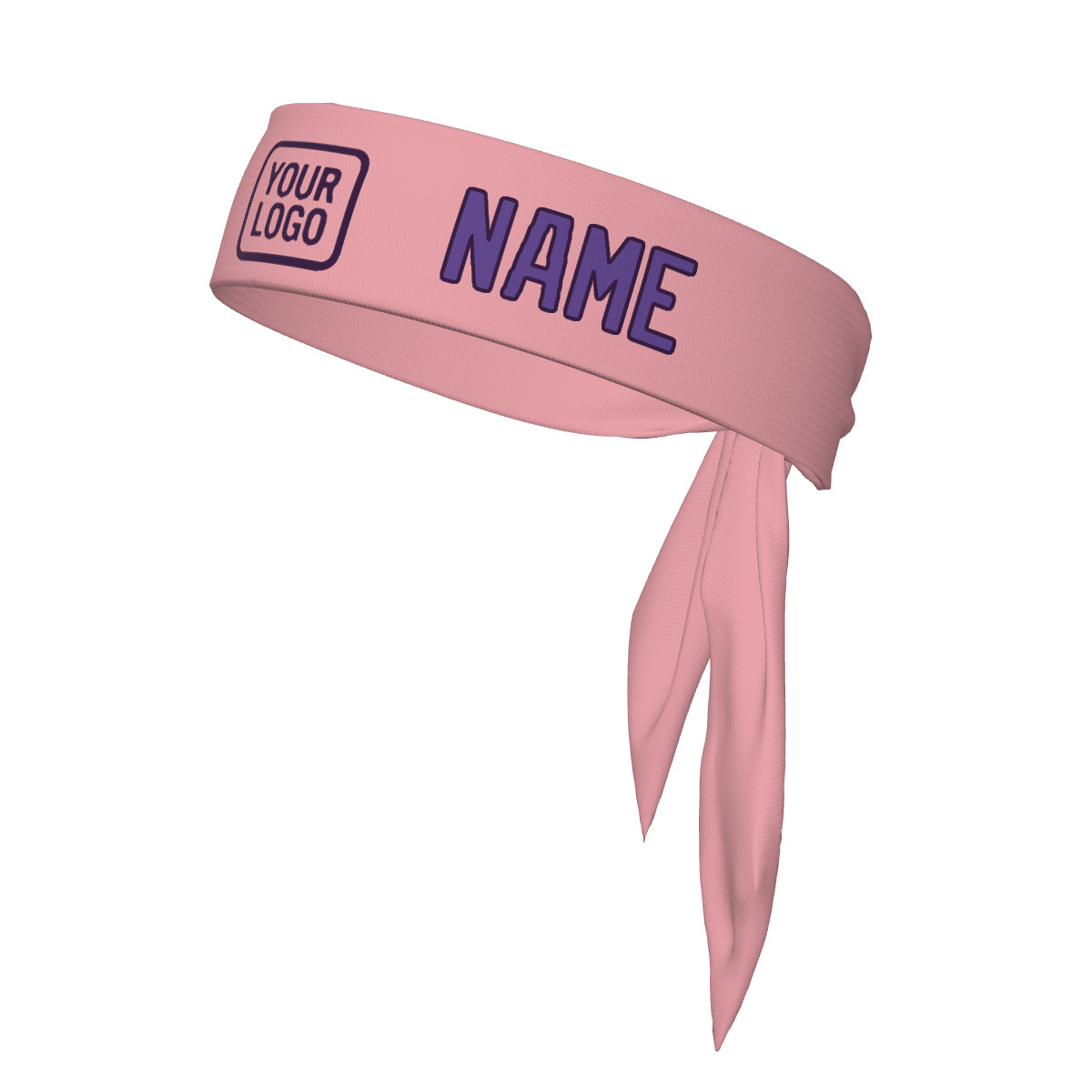 Custom Light Pink Light Purple Headband