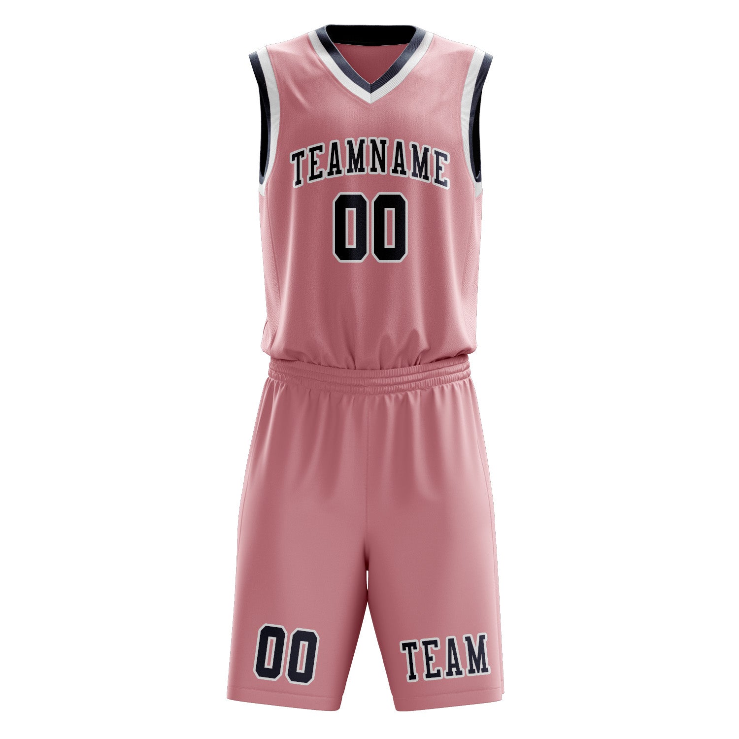 Custom Light Pink Blue Basketball Set