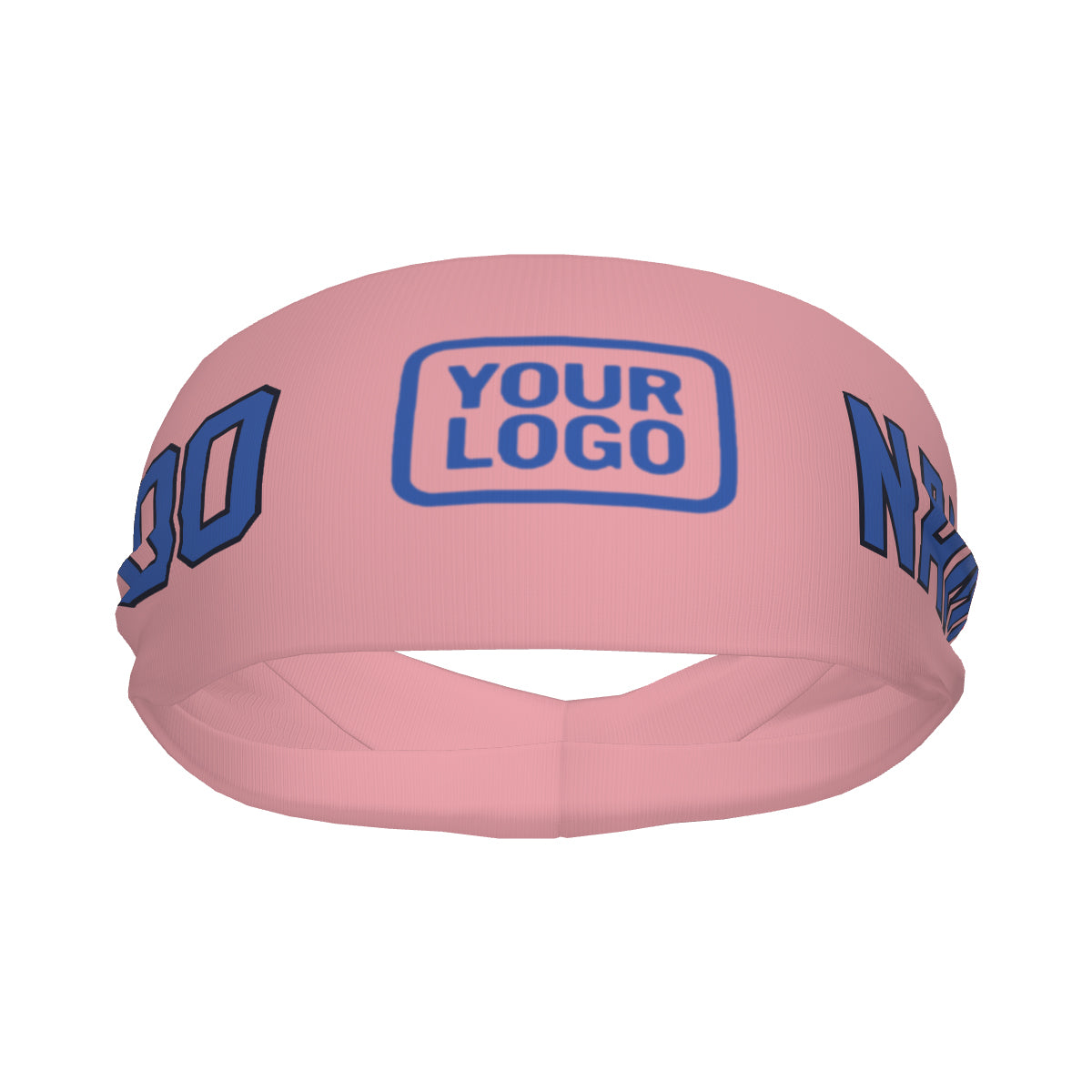 Custom Light Pink Sky Blue Sports headband