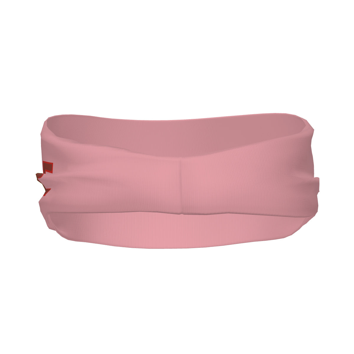 Custom Light Pink Coral Red Sports headband