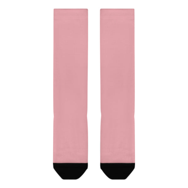 Custom Light Pink Light Pink Knee-High Sock