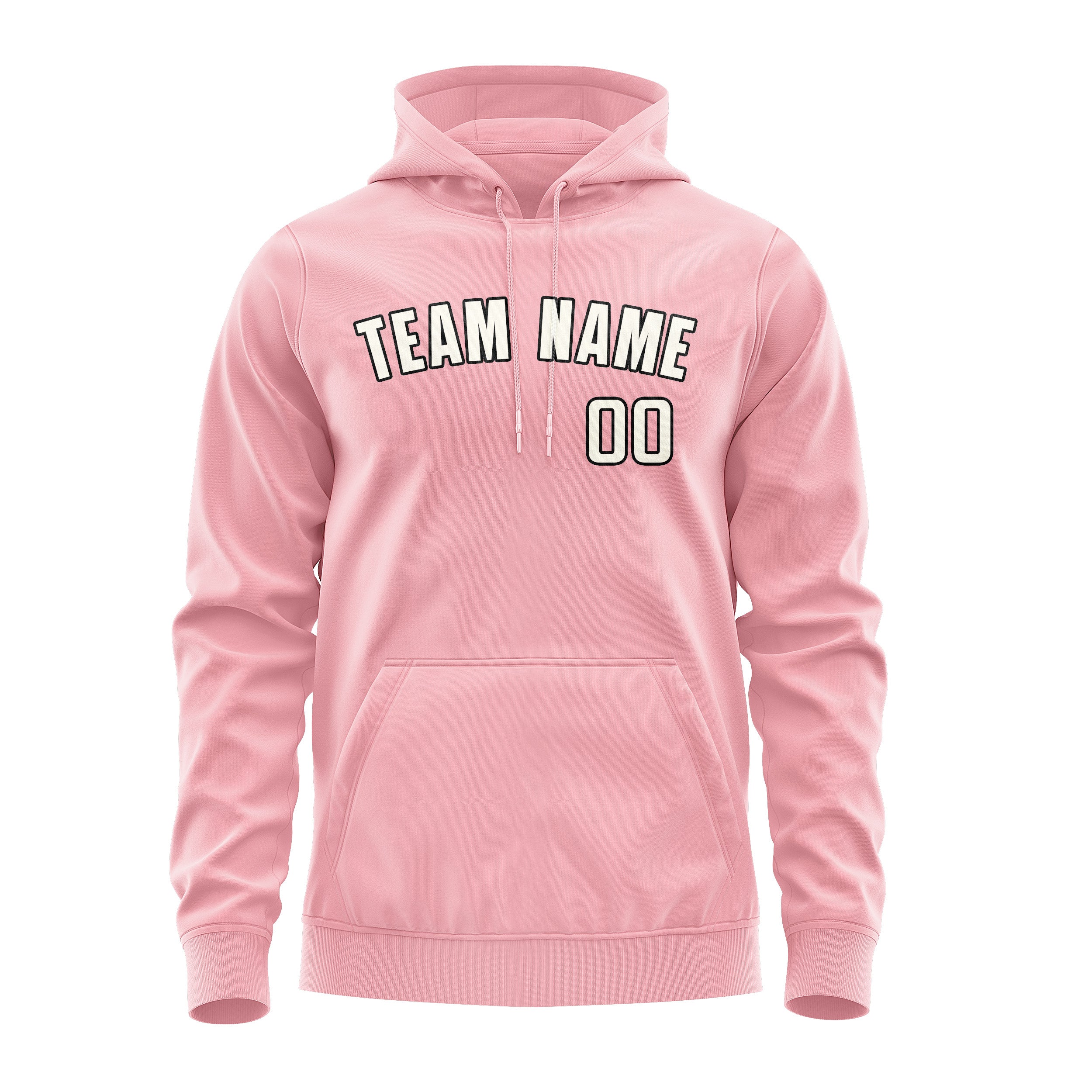Custom Light Pink Cream Hoodie