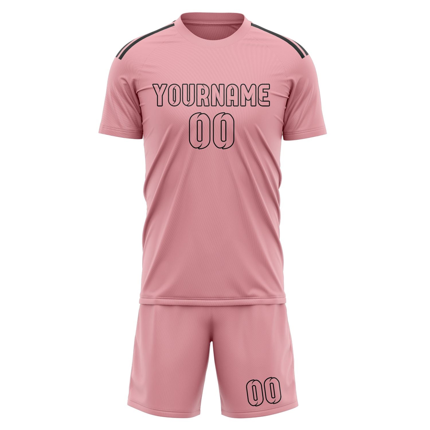 Custom Light Pink Light Pink Soccer Set