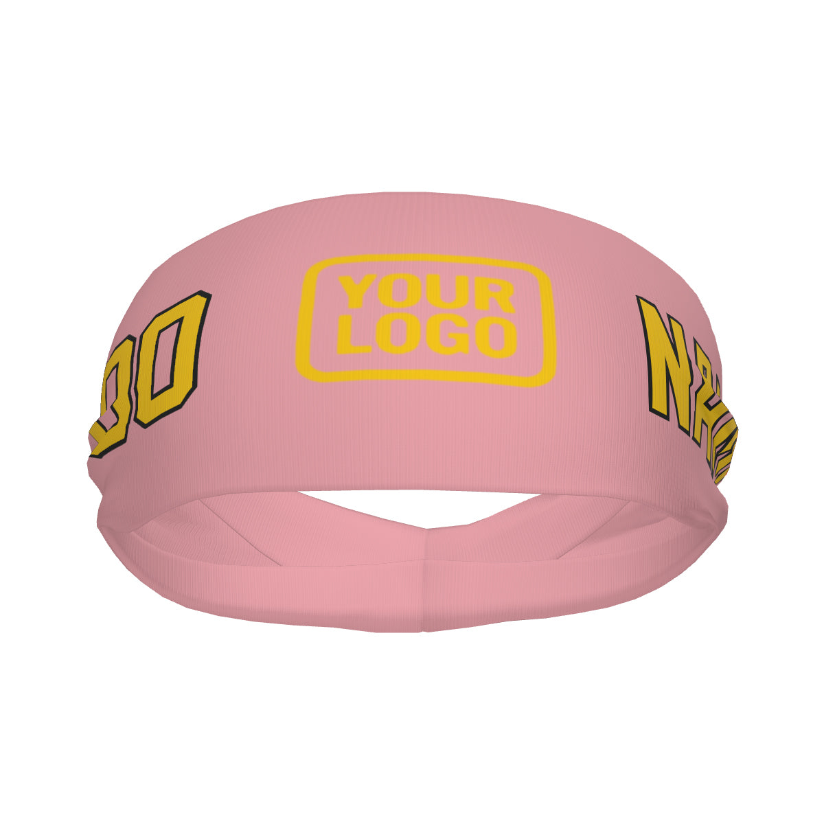 Custom Light Pink Gold Sports headband