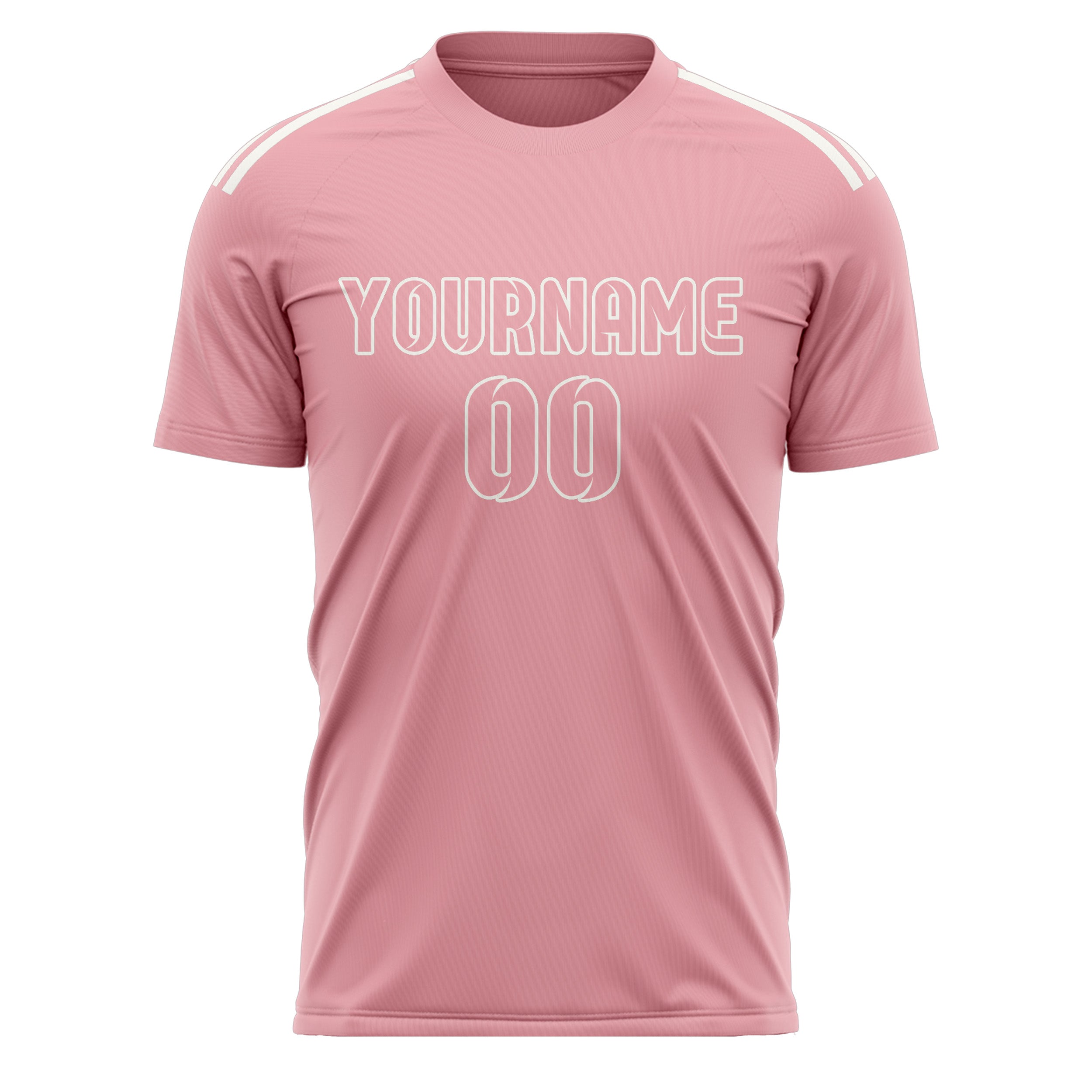 Custom Light Pink Light Pink Soccer Jersey