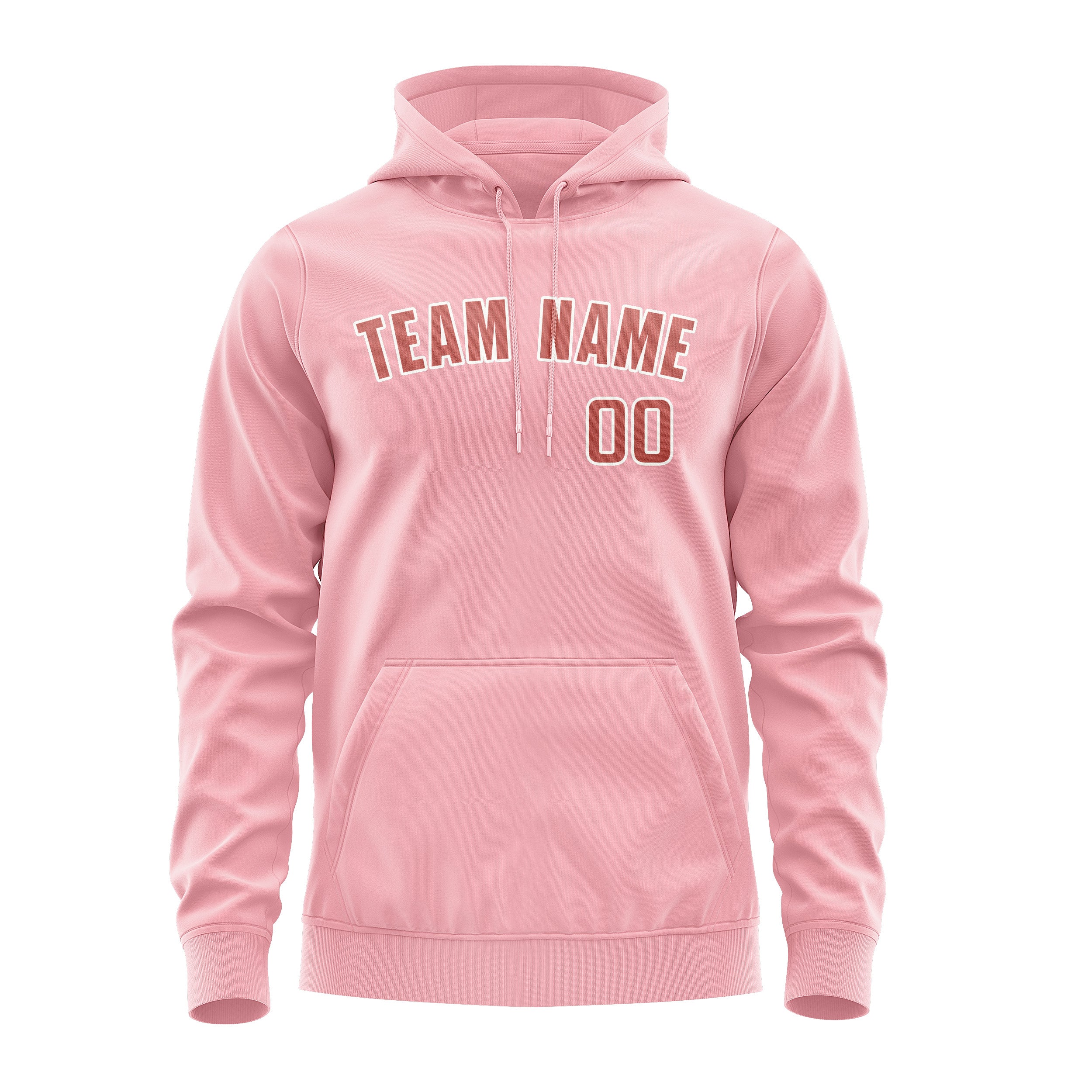 Custom Light Pink Copper Rose Hoodie
