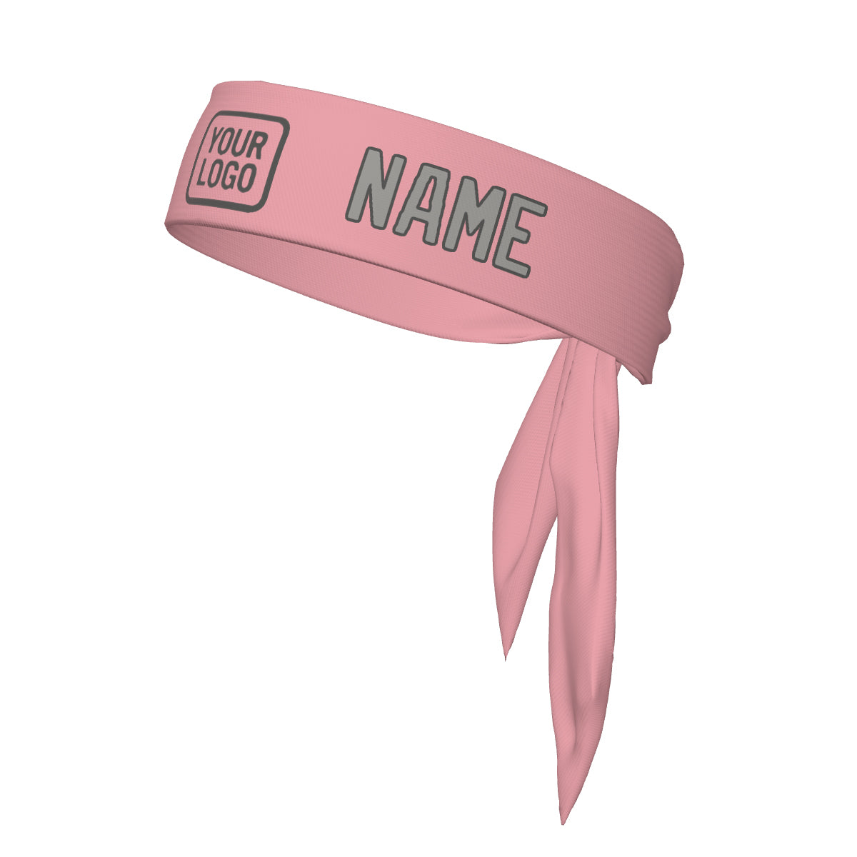 Custom Light Pink Gray Headband