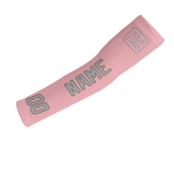 Custom Light Pink Gray Arm Sleeve