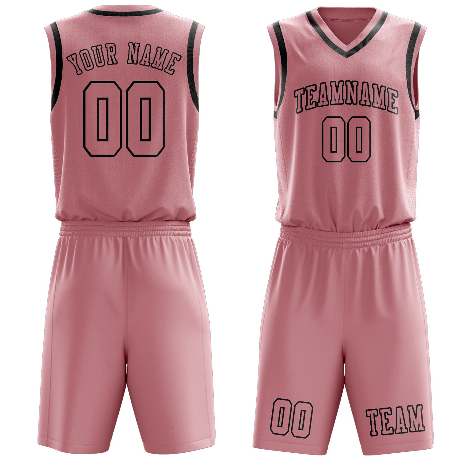 Custom Light Pink Light Pink Basketball Set