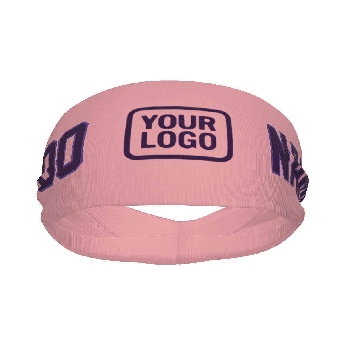 Custom Light Pink Purple Sports headband