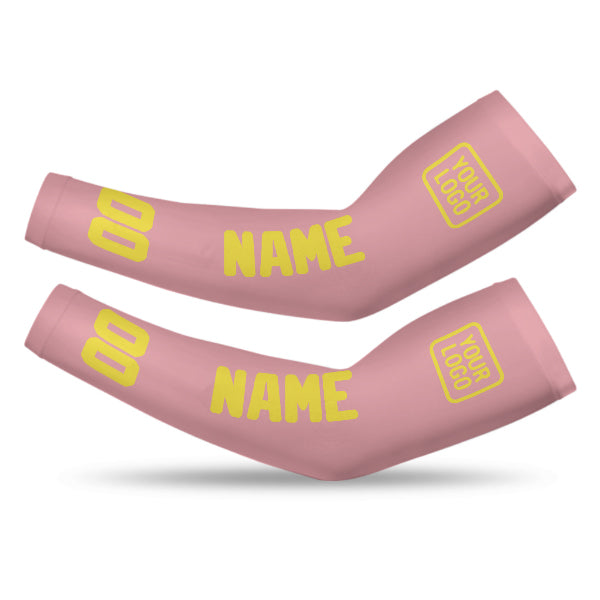 Custom Light Pink Light Yellow Arm Sleeve
