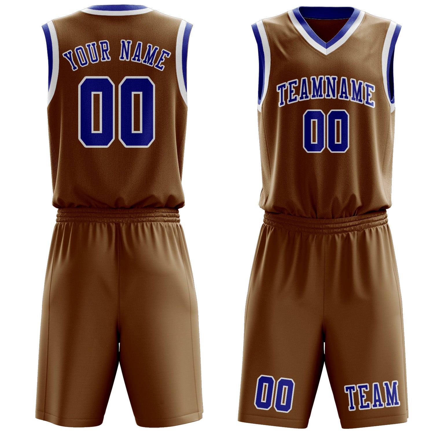 Custom Khaki Sky Blue Basketball Set