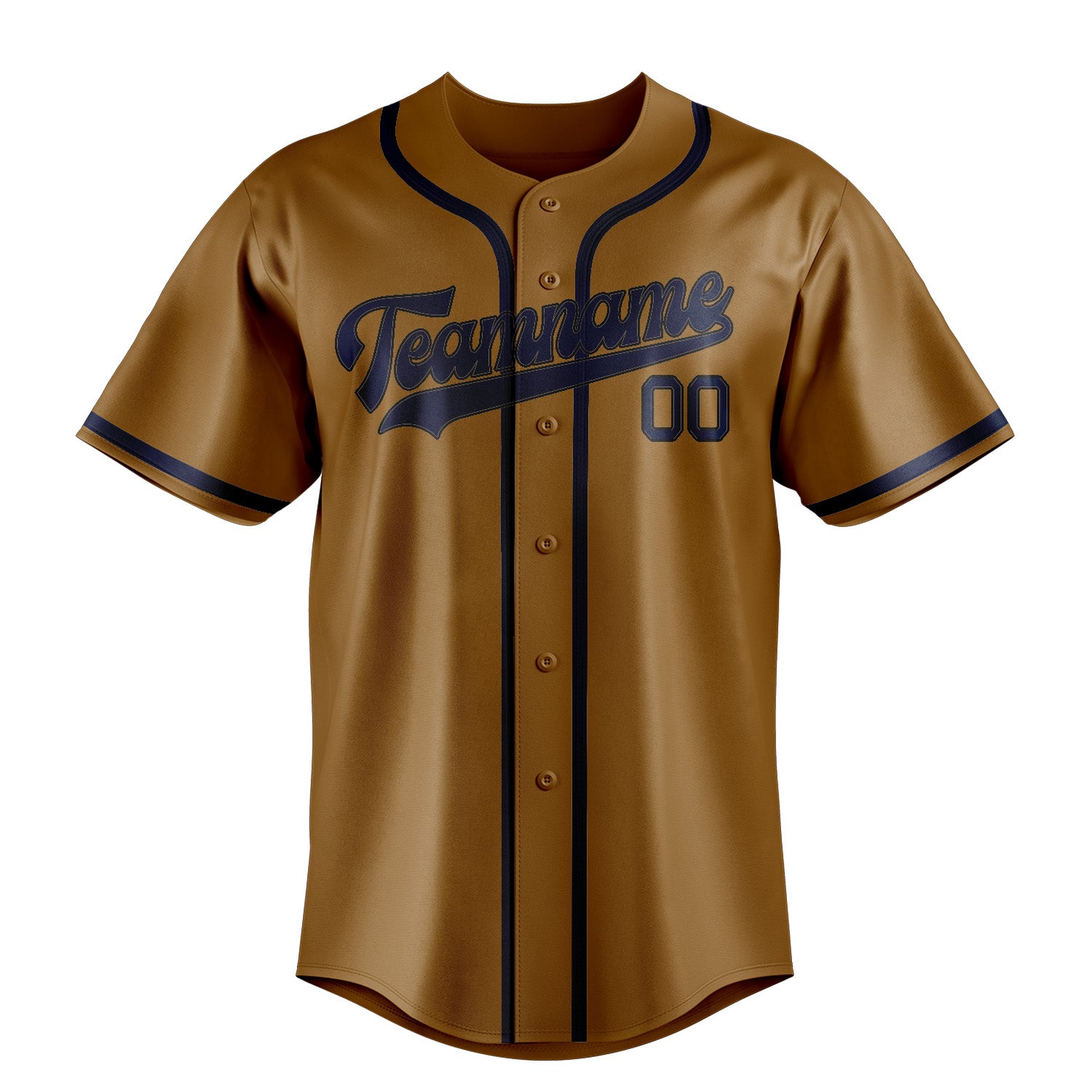 Custom Khaki Blue Baseball Jersey
