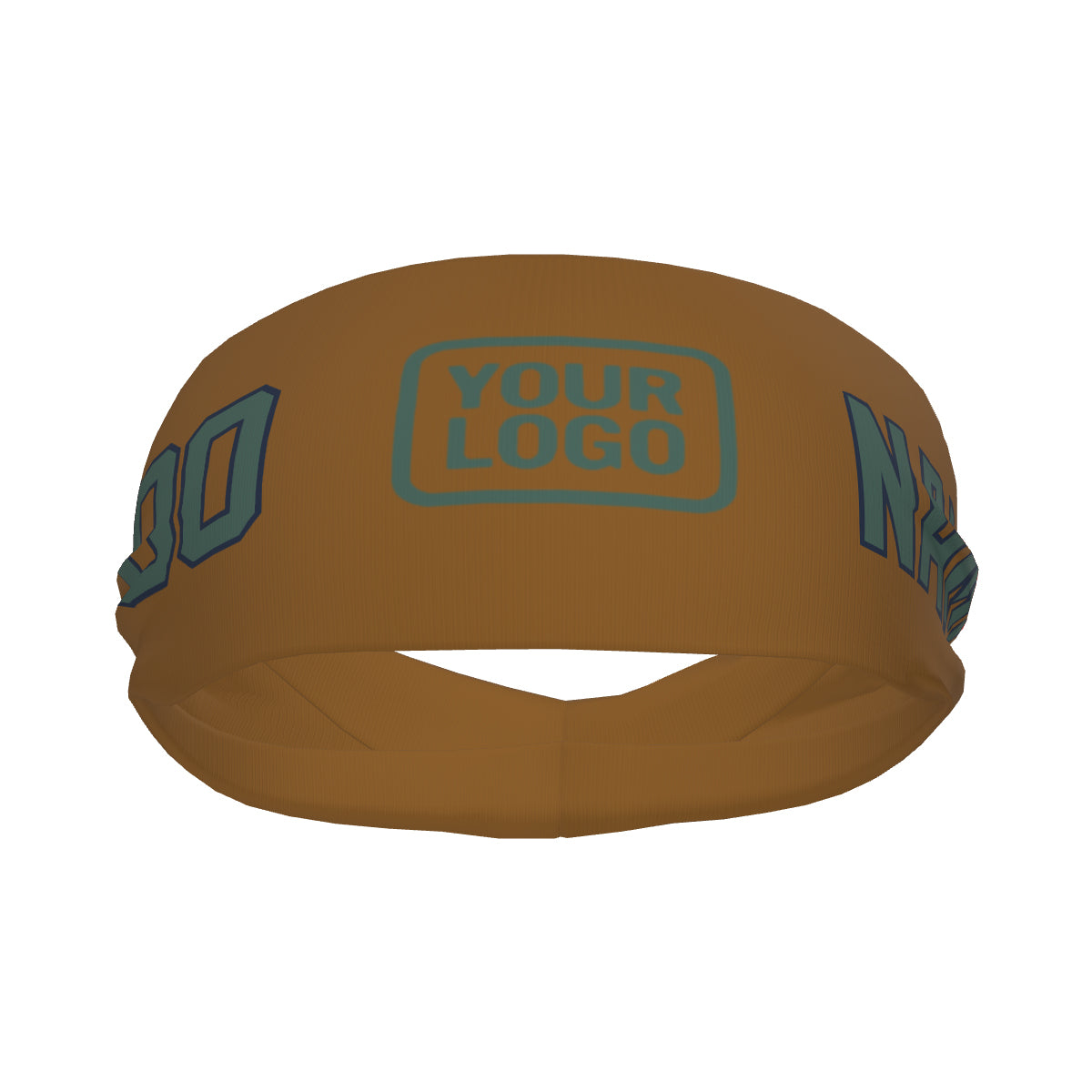 Custom Khaki Blue Green Sports headband