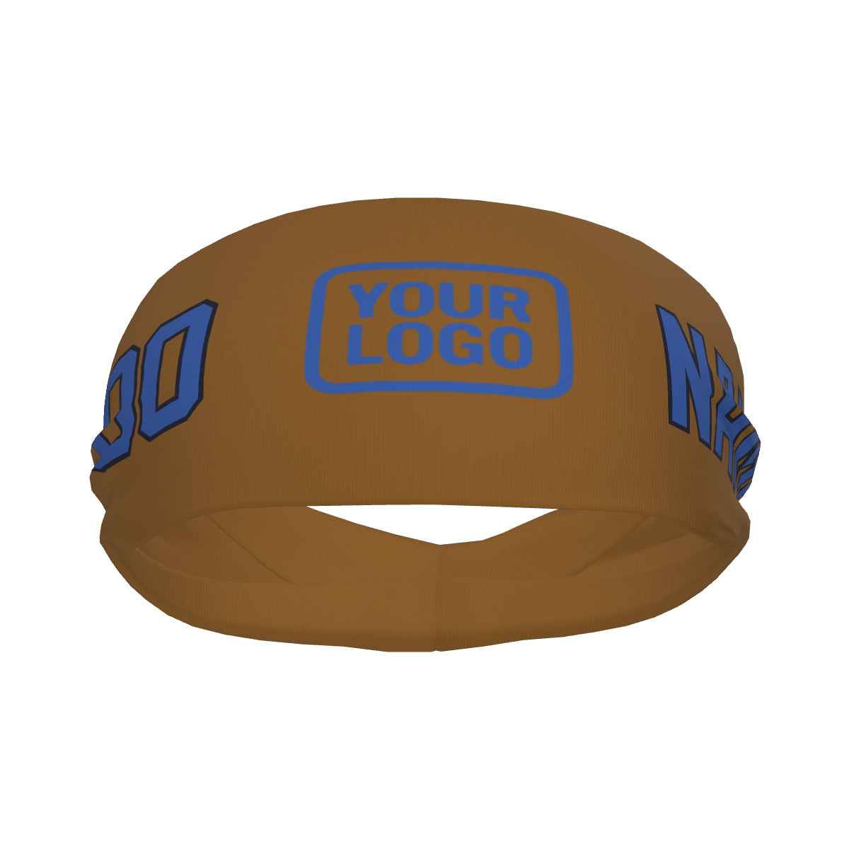 Custom Khaki Sky Blue Sports headband
