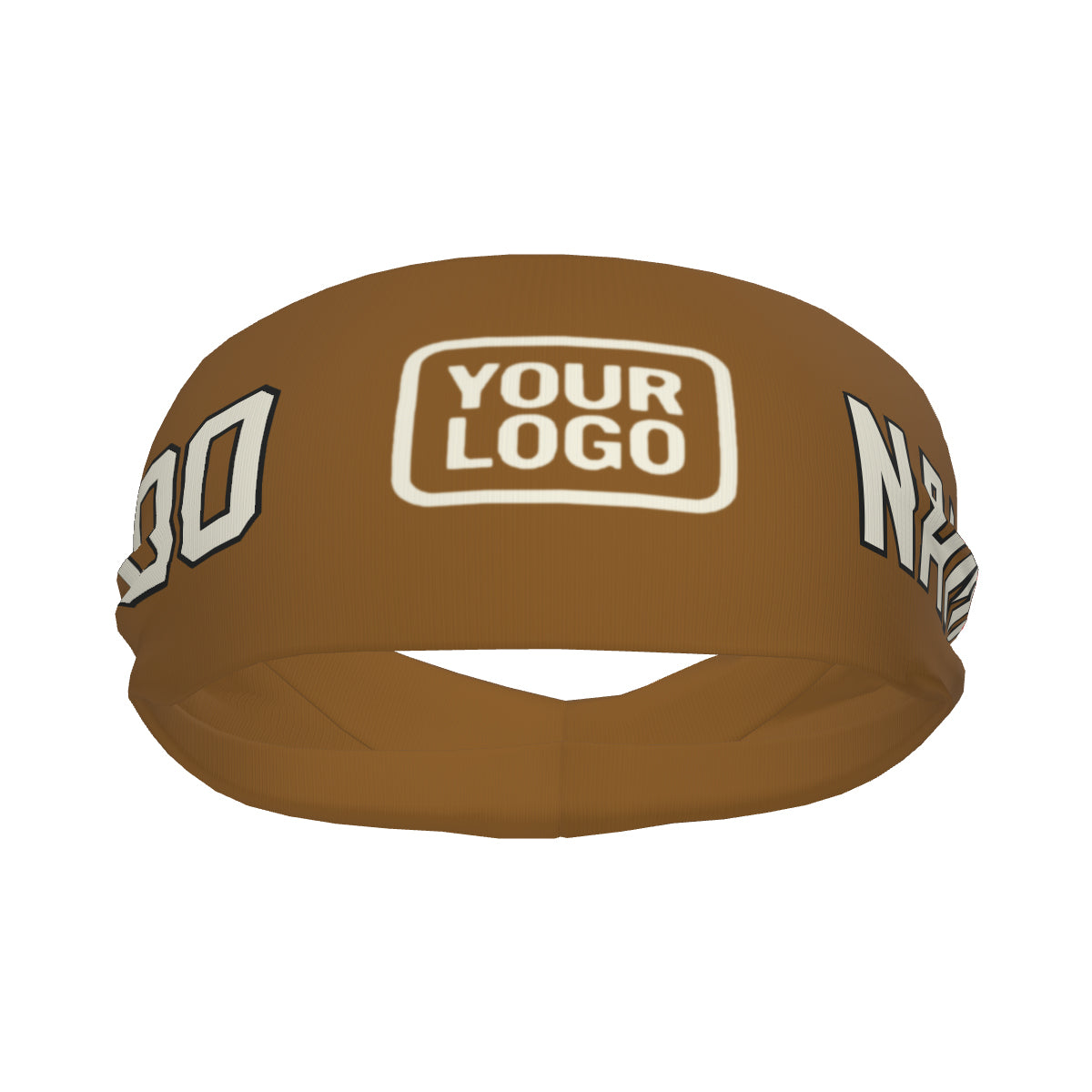 Custom Khaki Cream Sports headband