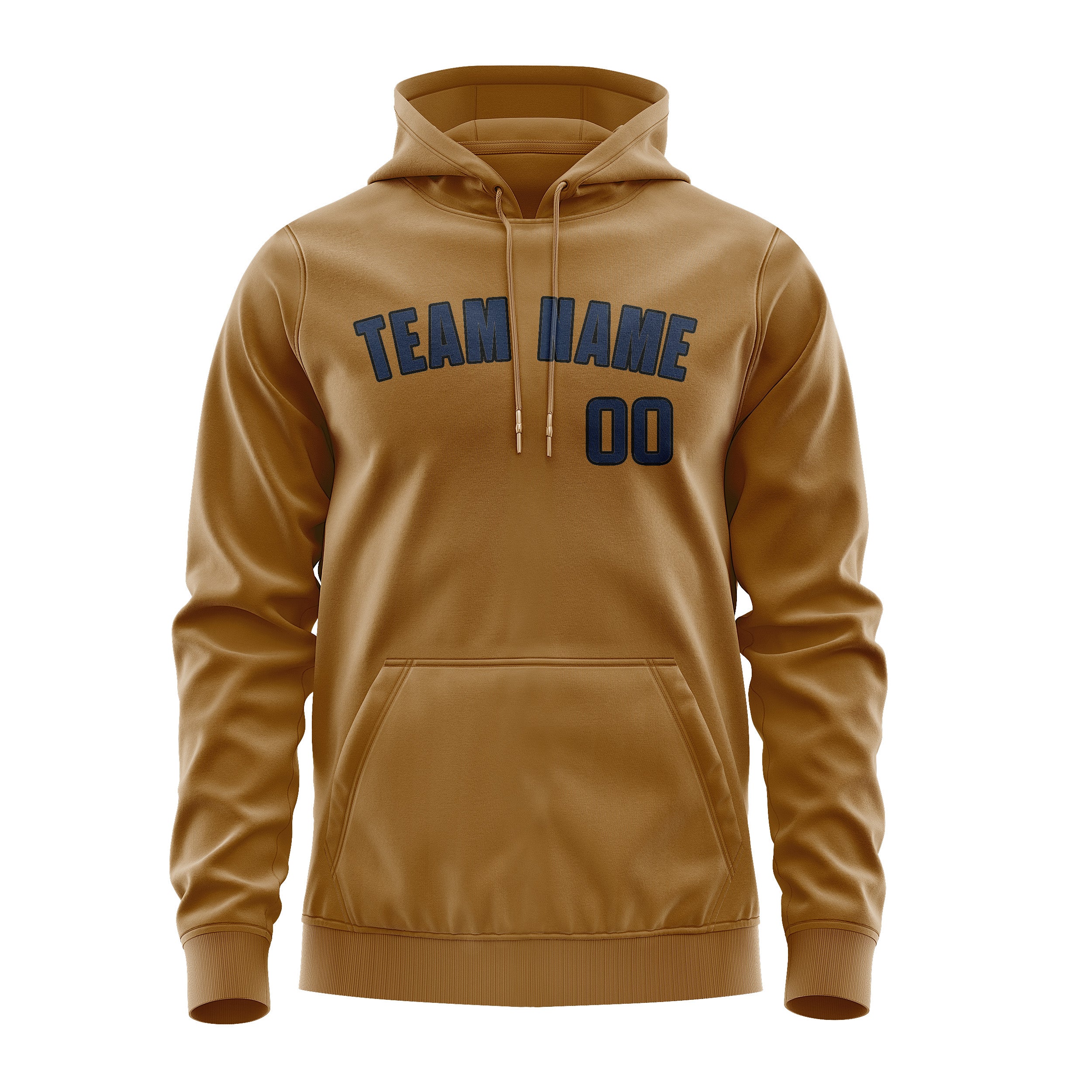Custom Khaki Blue Hoodie