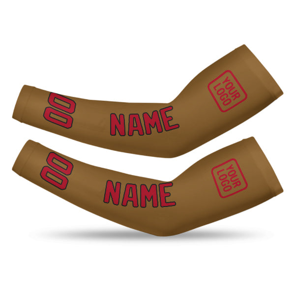 Custom Khaki Red Arm Sleeve