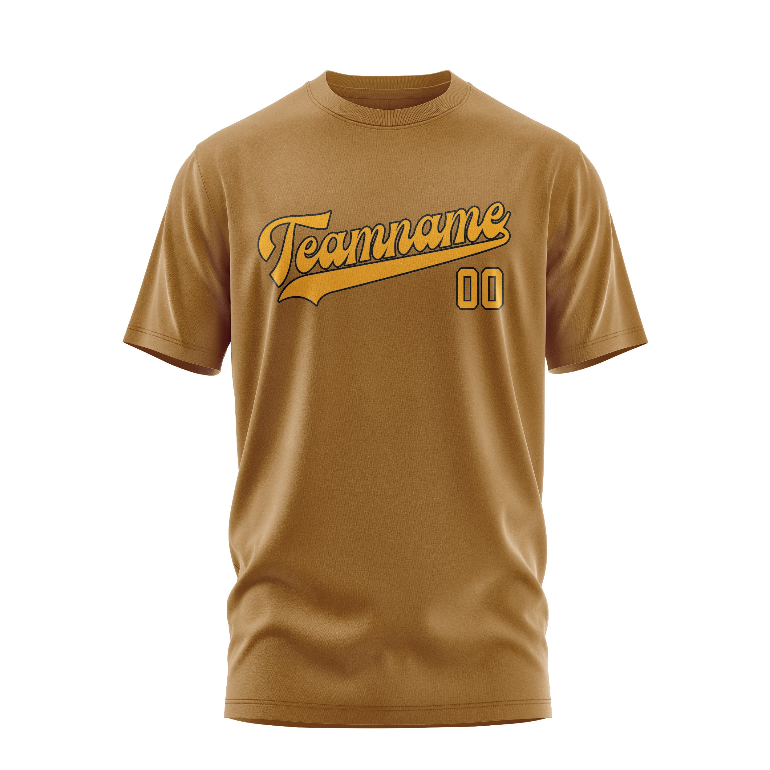 Custom Khaki Yellow T-Shirt
