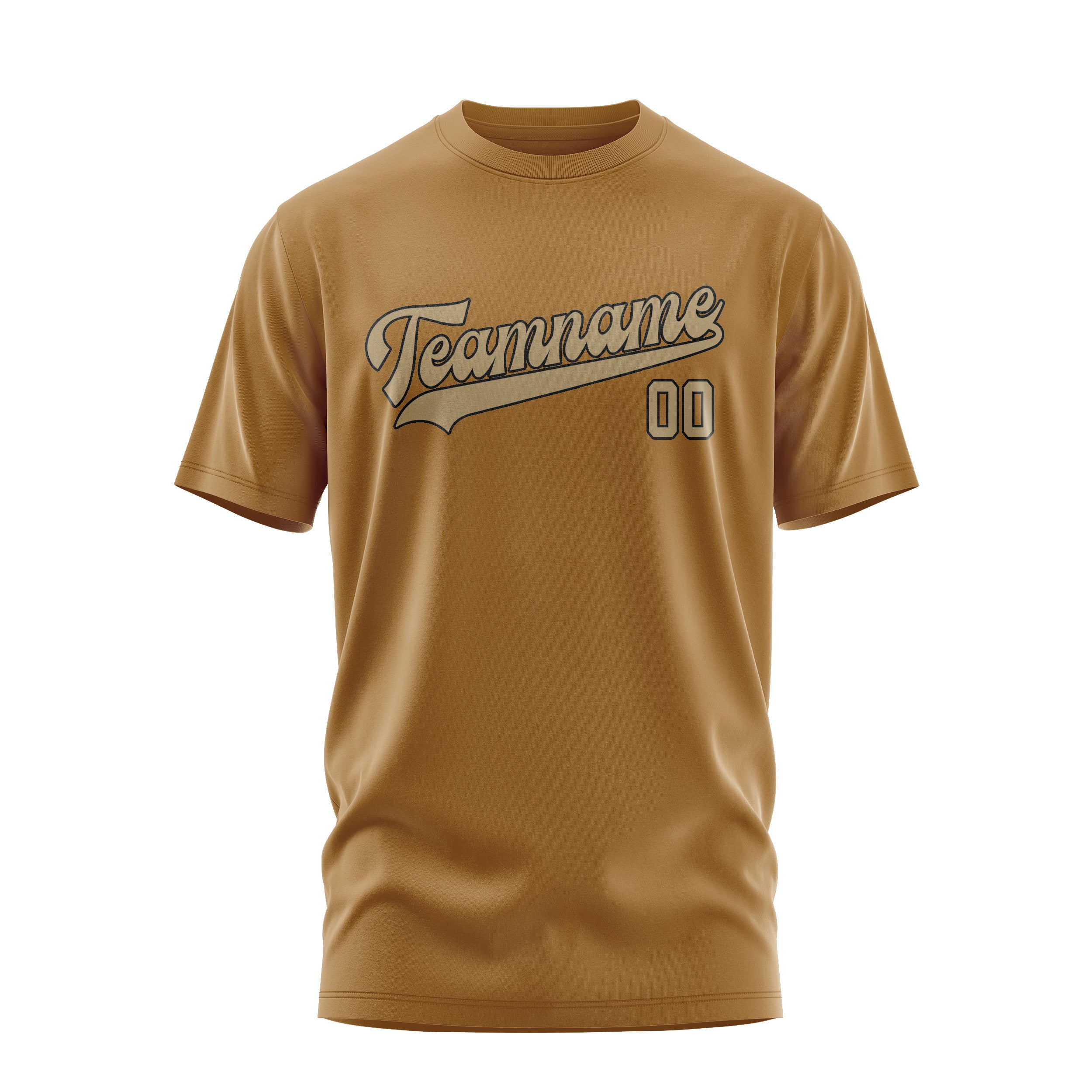Custom Khaki Light Khaki T-Shirt