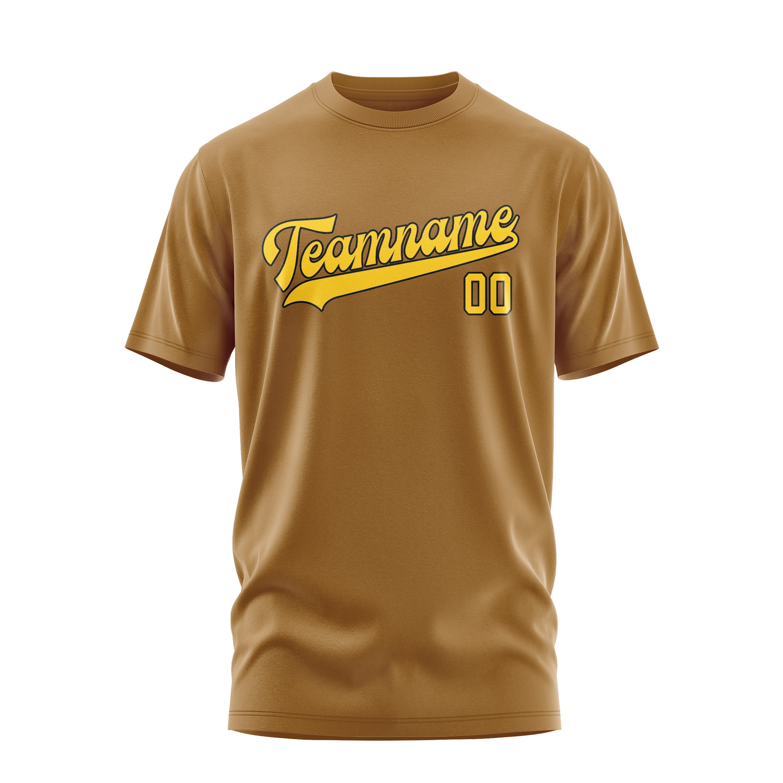 Custom Khaki Gold T-Shirt