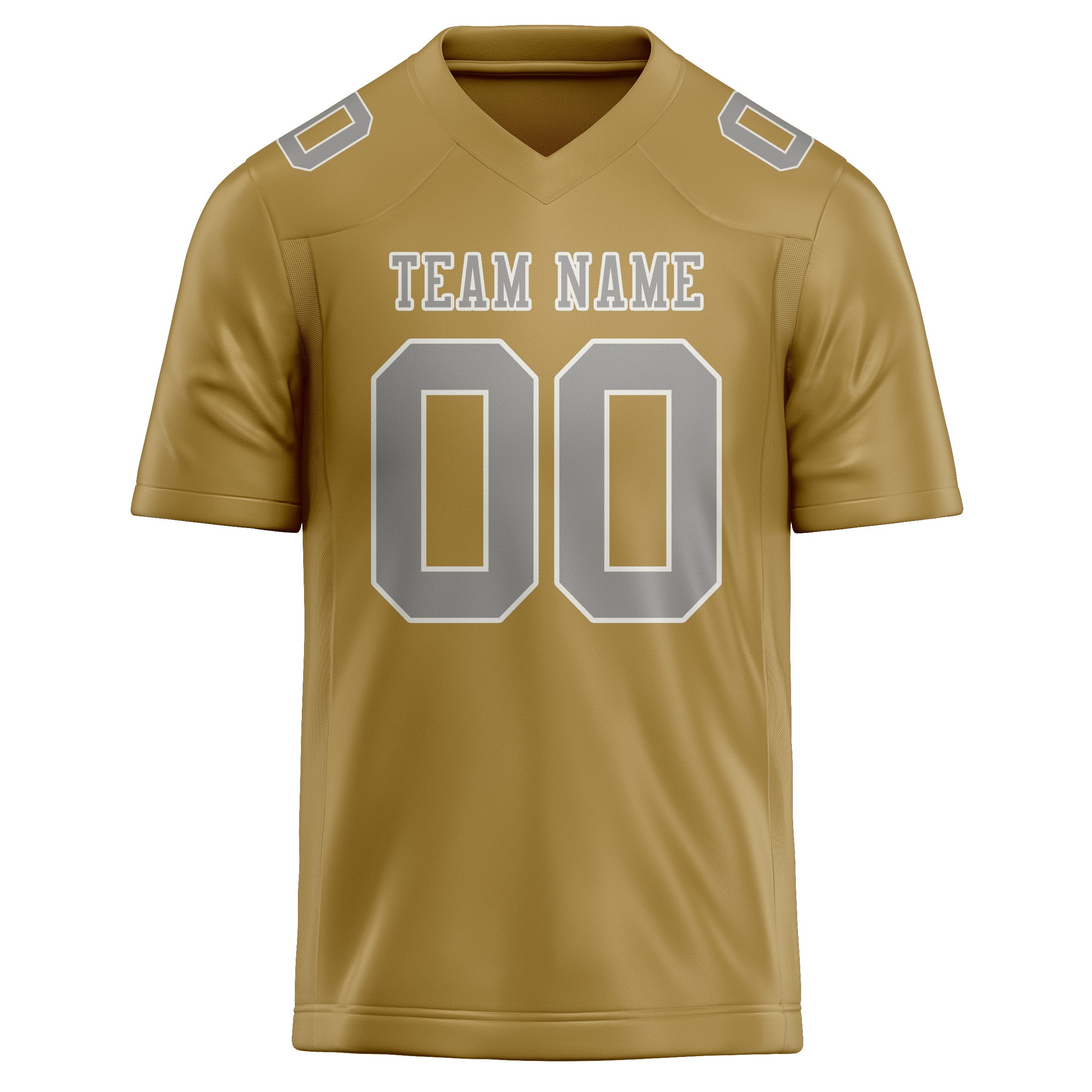 Custom Khaki Gray Football Jersey
