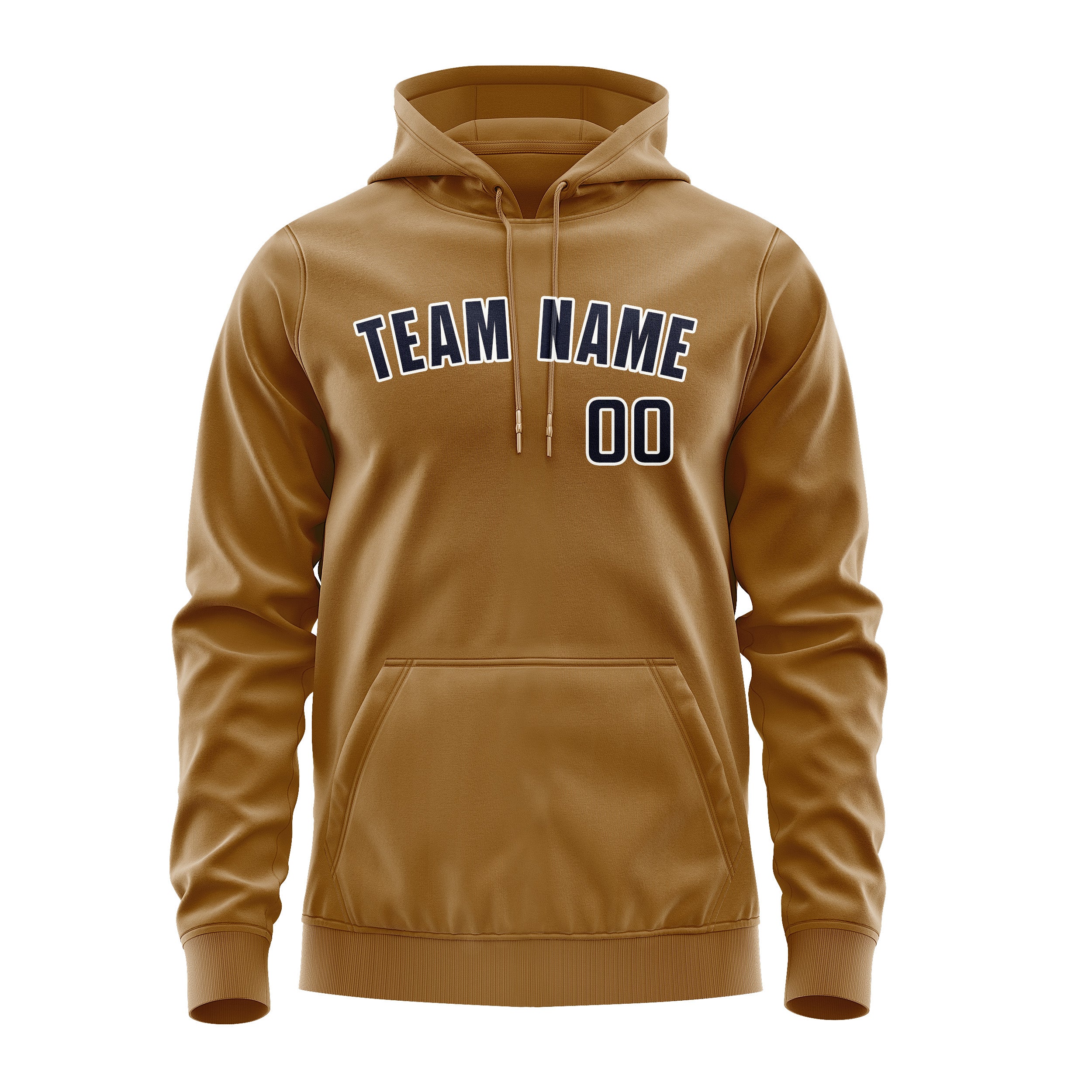 Custom Khaki Navy Hoodie