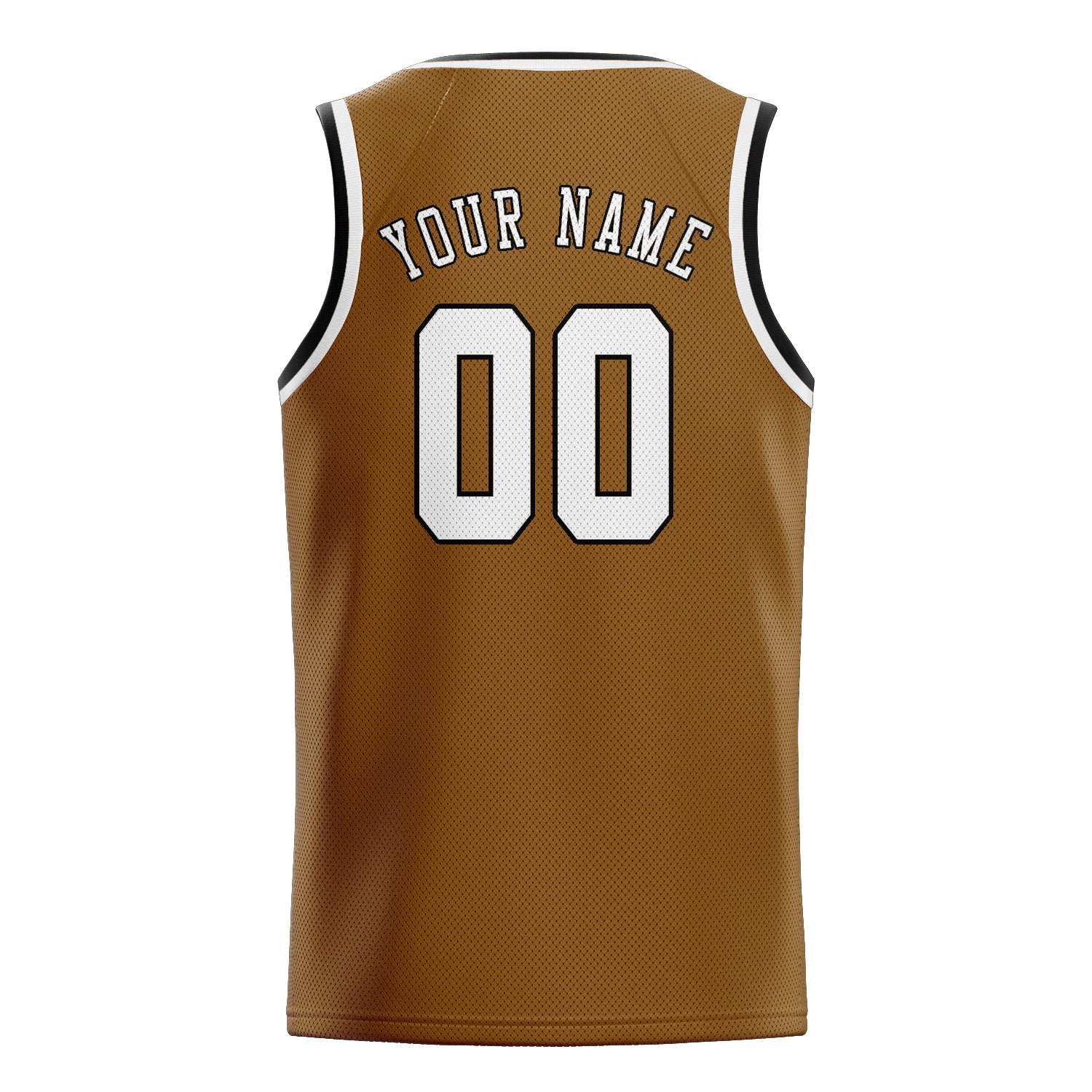 Custom Khaki White Basketball Jersey