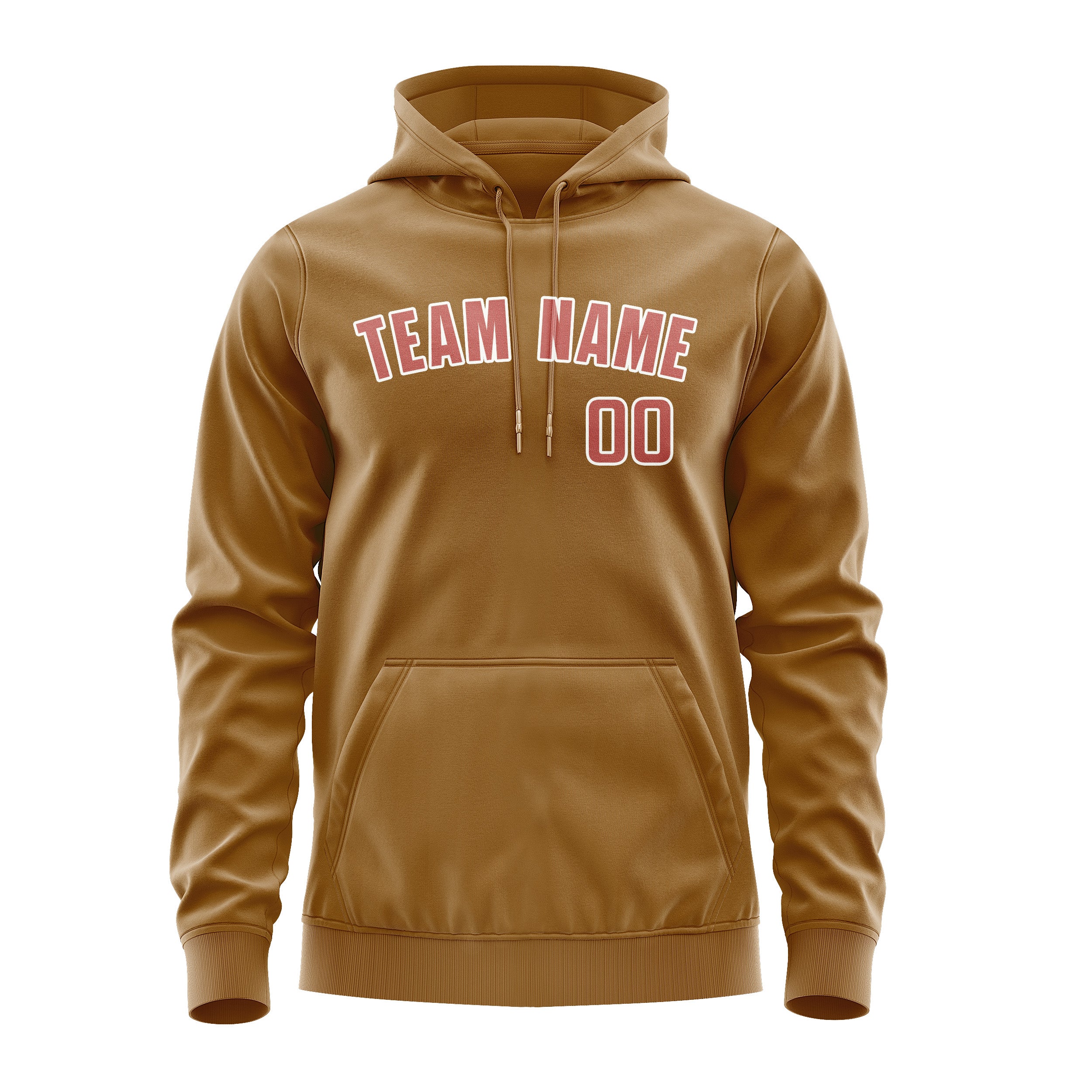Custom Khaki Copper Rose Hoodie