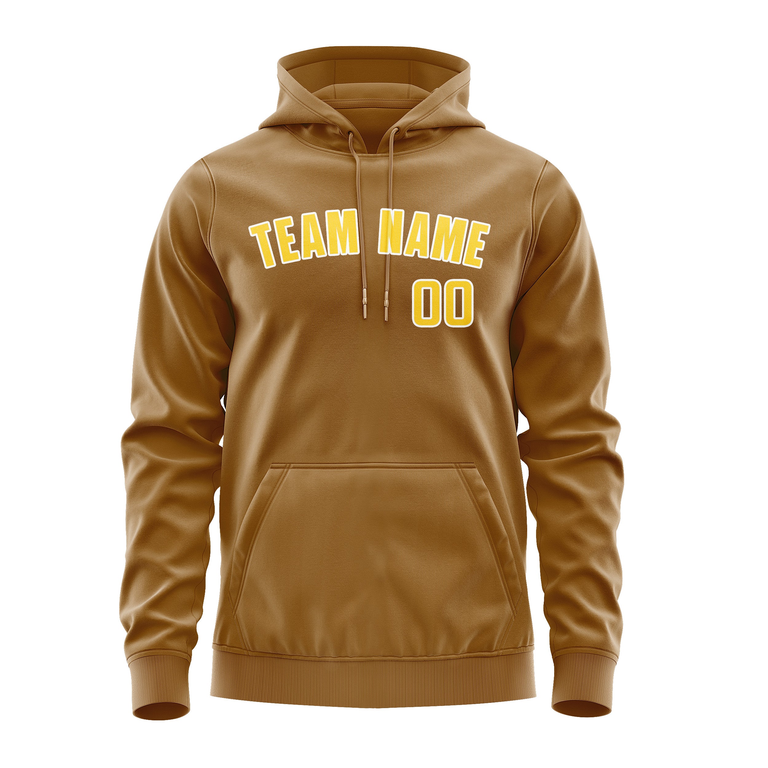 Custom Khaki Gold Hoodie