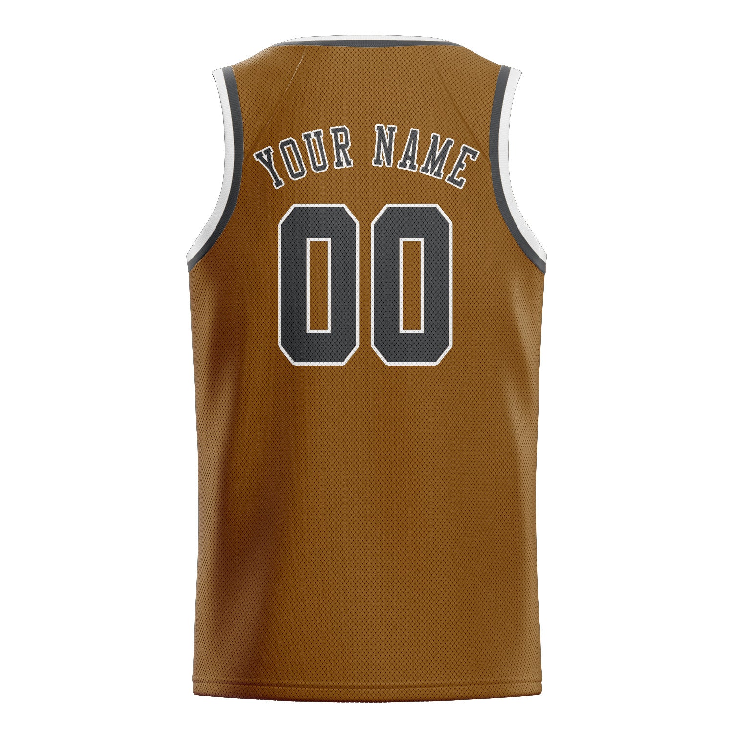 Custom Khaki Dark Grey Basketball Jersey