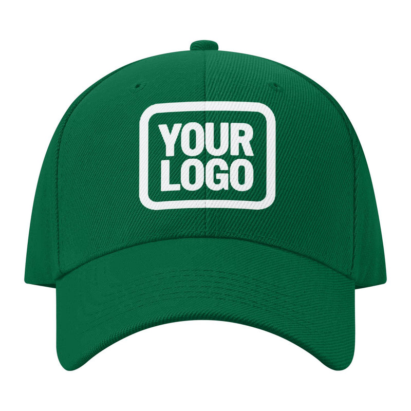 Custom Dark Green Pale Ice Blue Hat 22B118
